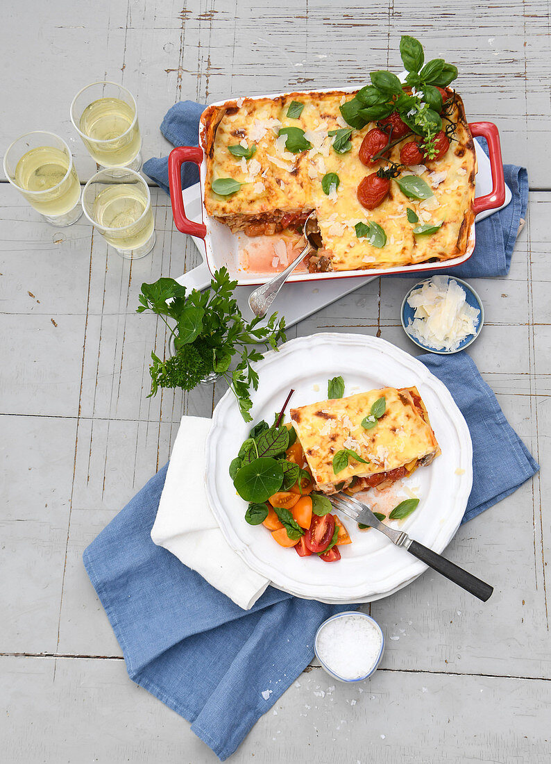 Vegetarian lasagnes