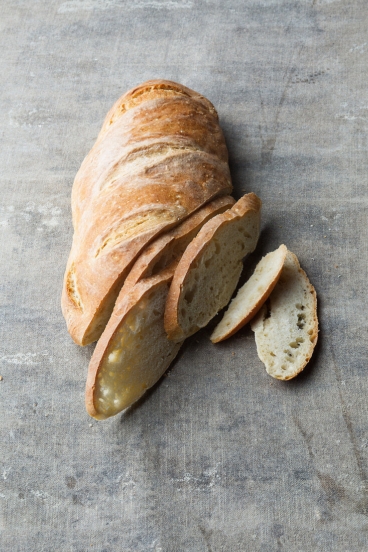 French white bread, sliced