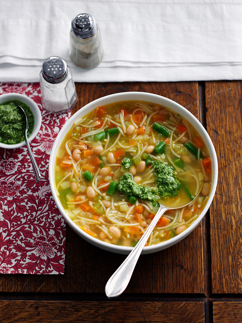 Soupe au pistou (Provenzalische Gemüsesuppe, Frankreich)