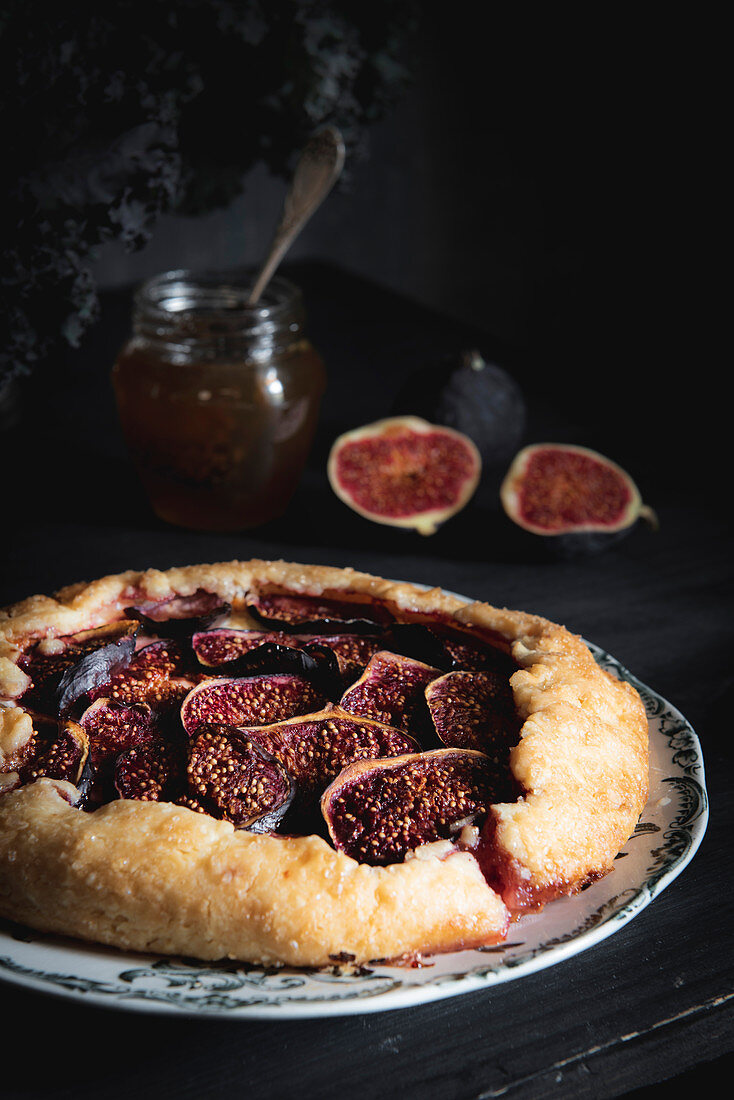 Goat Cheese, Honey and Fig Galette