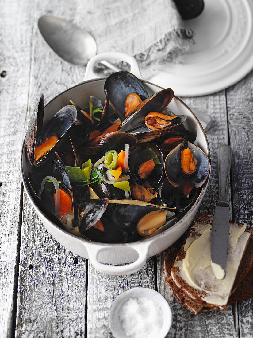 Rhineland-style mussels