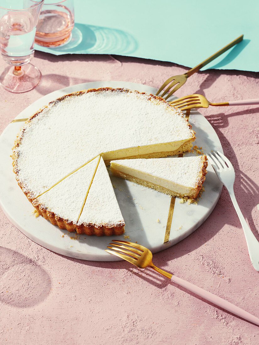 Torta di Ricotta (Ricotta-Kuchen, Sizilien, Italien)