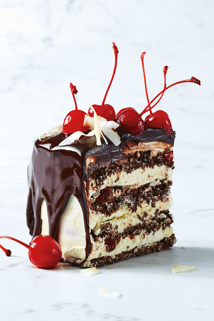 Black Forest - Cherry chocolate meringue torte