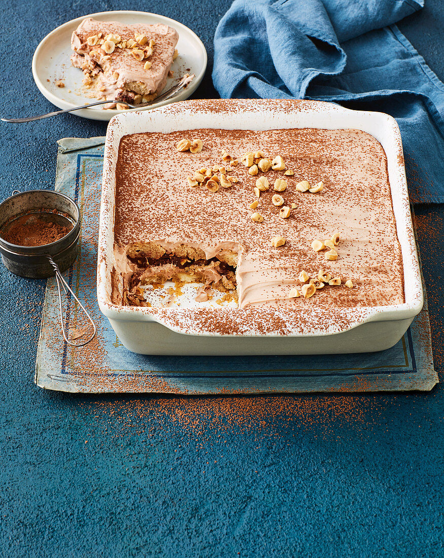 Schokoladen-Fudge-Tiramisu mit Bailey's