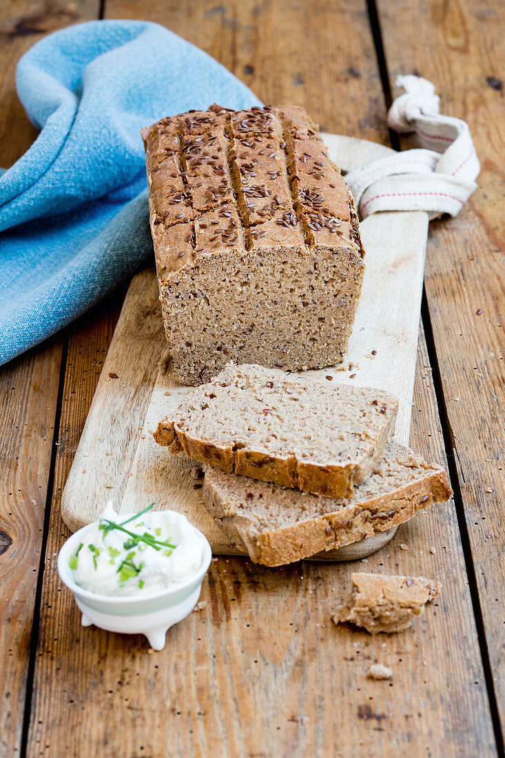 Gluten-free buttermilk bread with honey and chia seeds