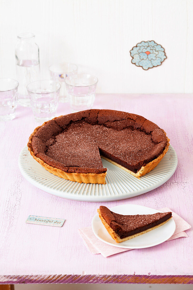 A chocolate tart