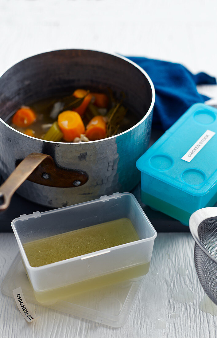 Chicken Stock for freezing