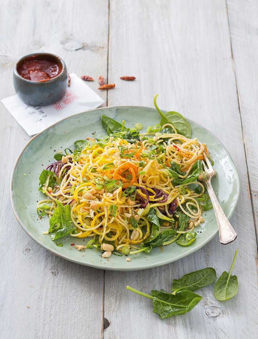 Oriental vegetable spaghetti