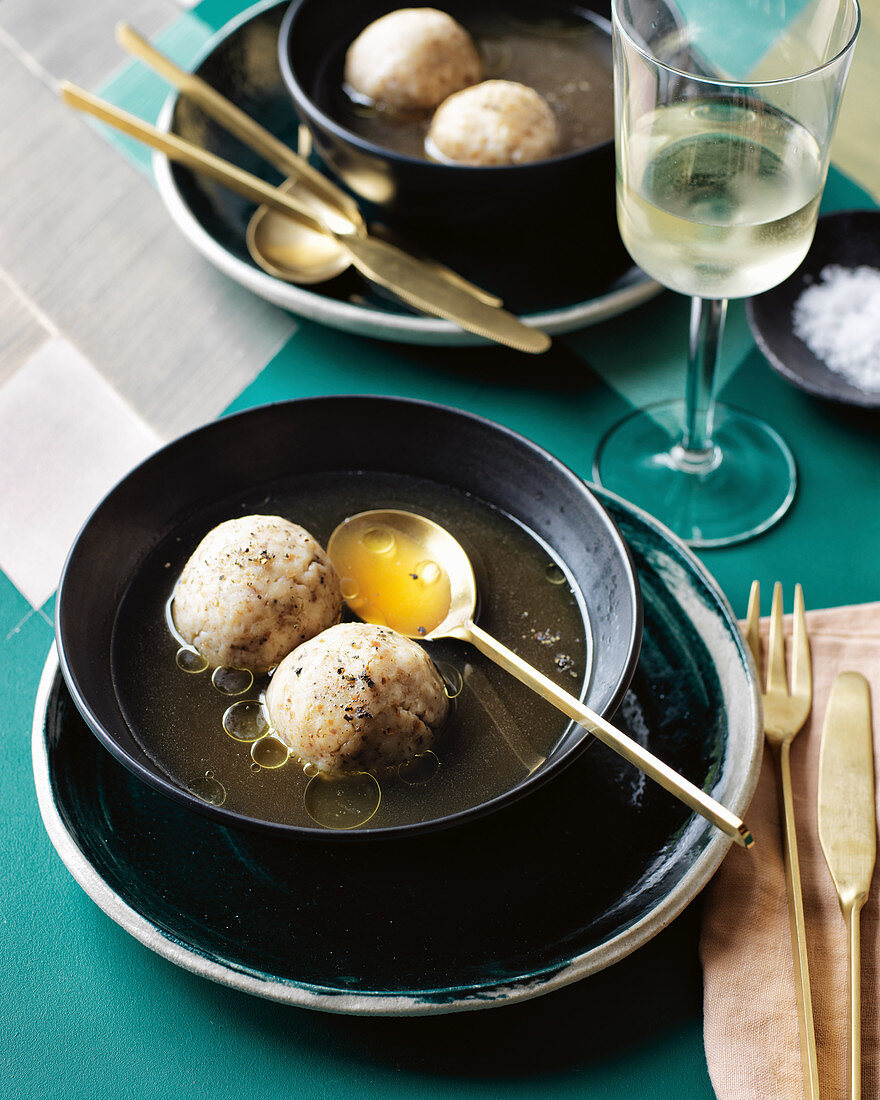 Matzo ball soup