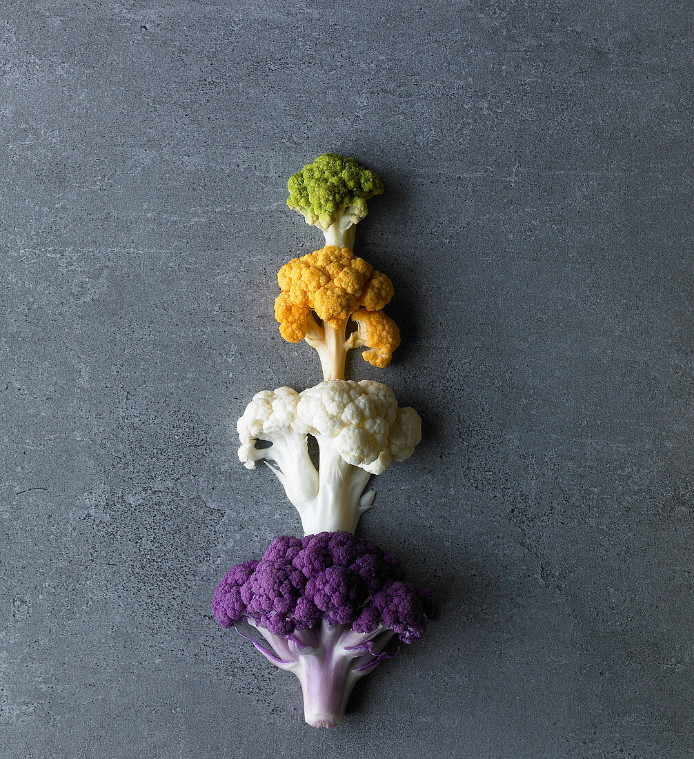 Colour cauliflowers