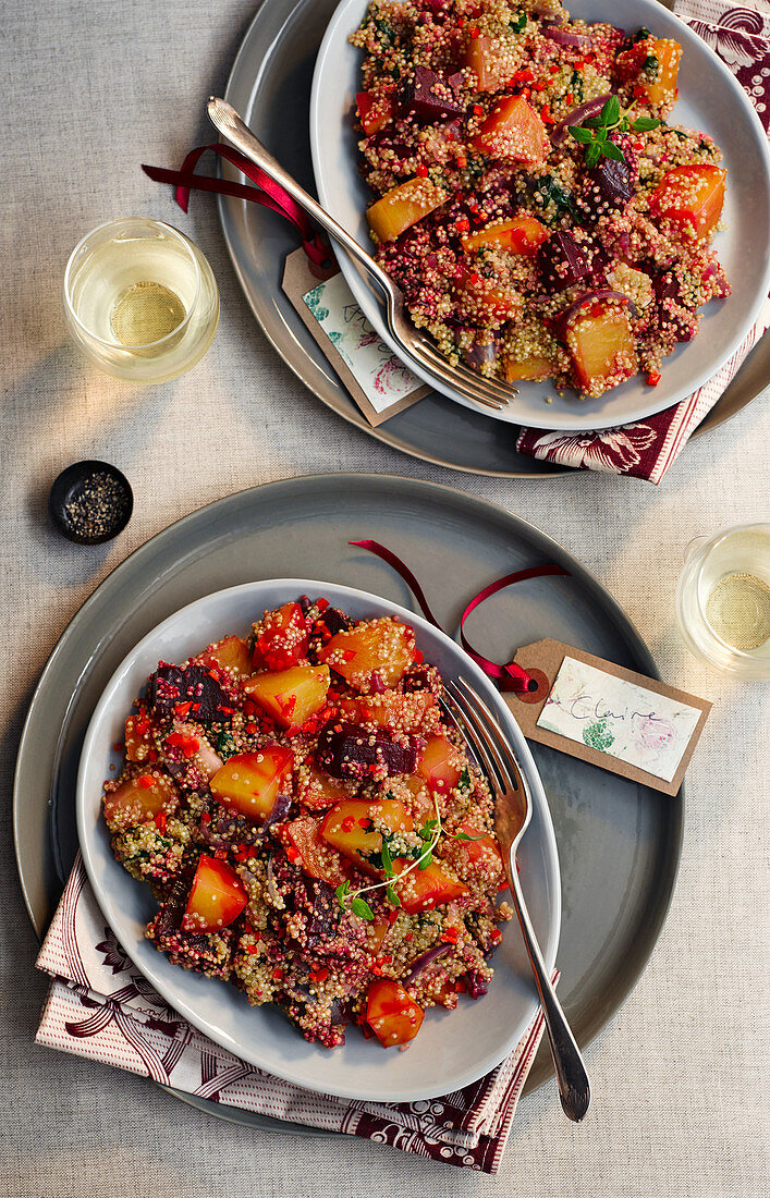 Beetroot with quinoa