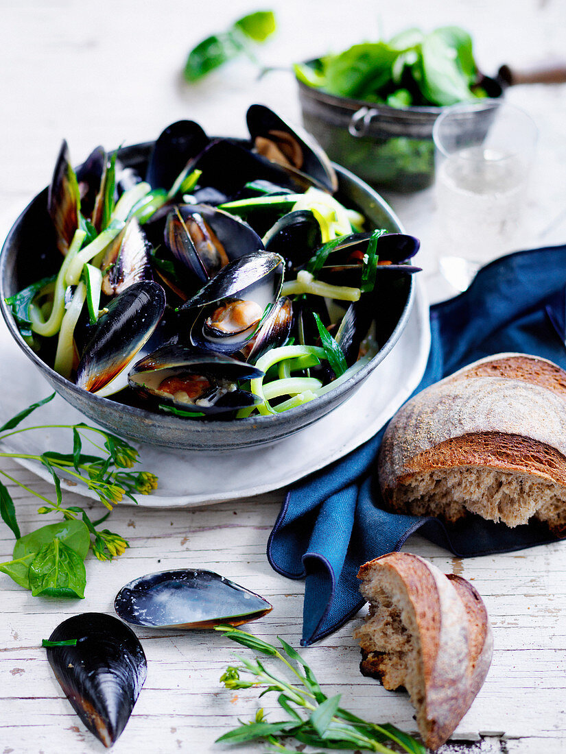 Mussels with Cider