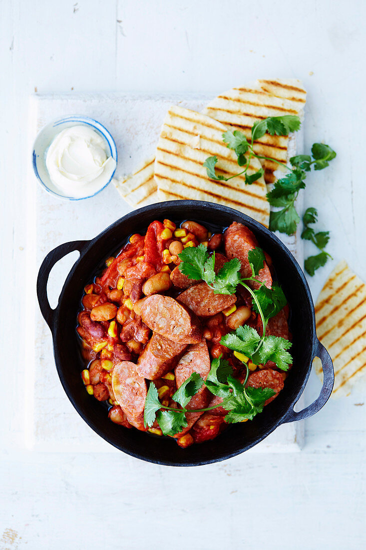 Mexican Chorizo and Bean Stew