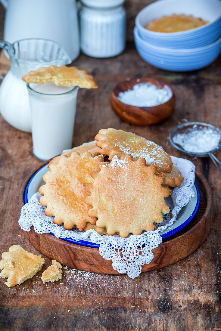 Traditionelle russische Milchkekse