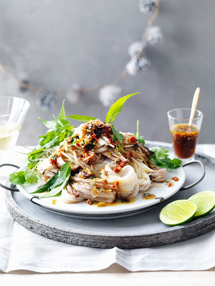 Kaffir Lime Pork Belly Salad