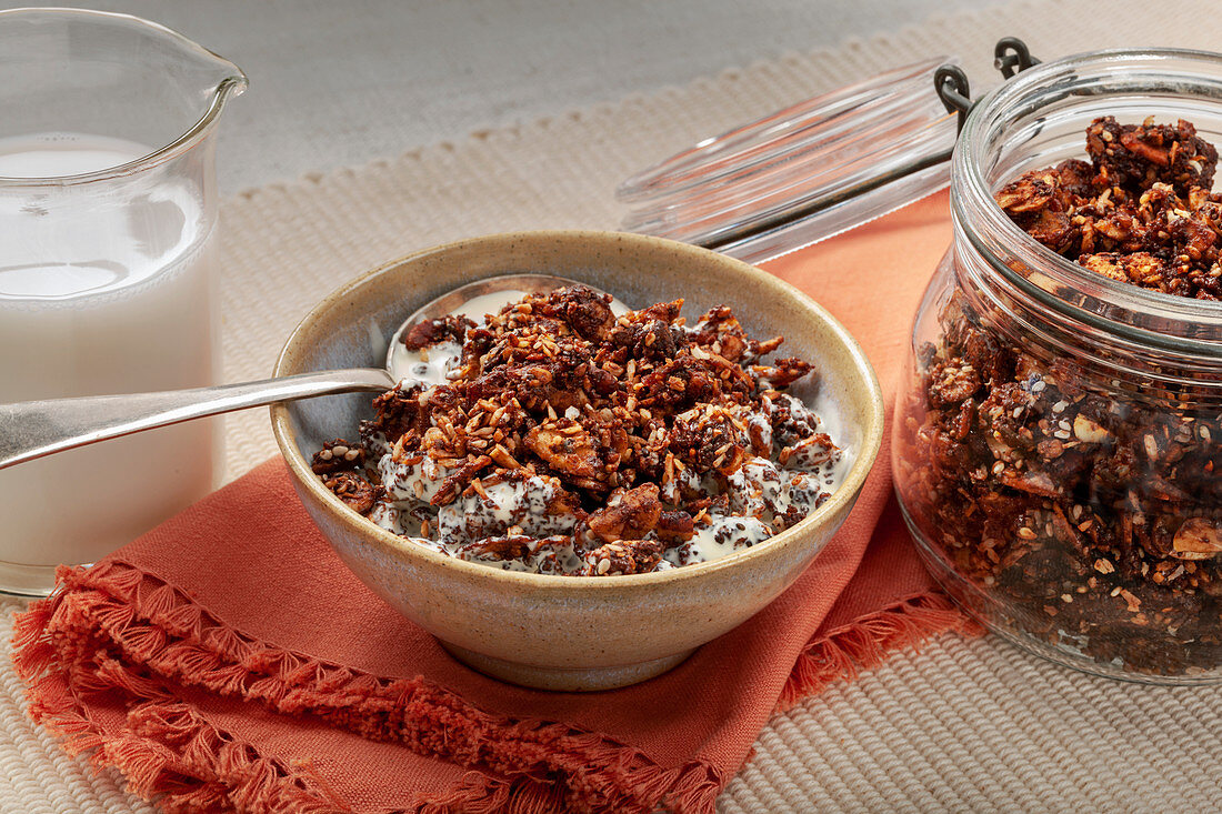 Keto muesli with nuts