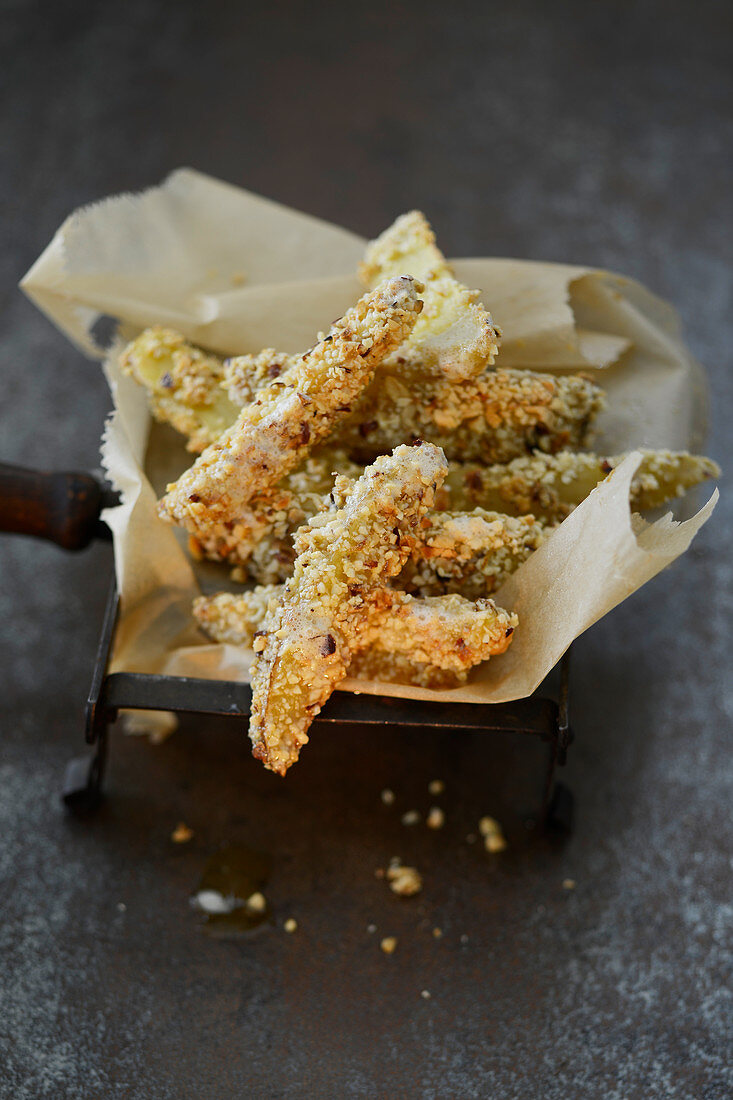 Potato and hazelnut sticks