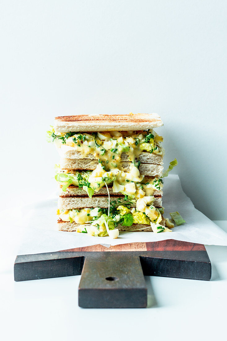 Toastsandwich mit Eiersalat