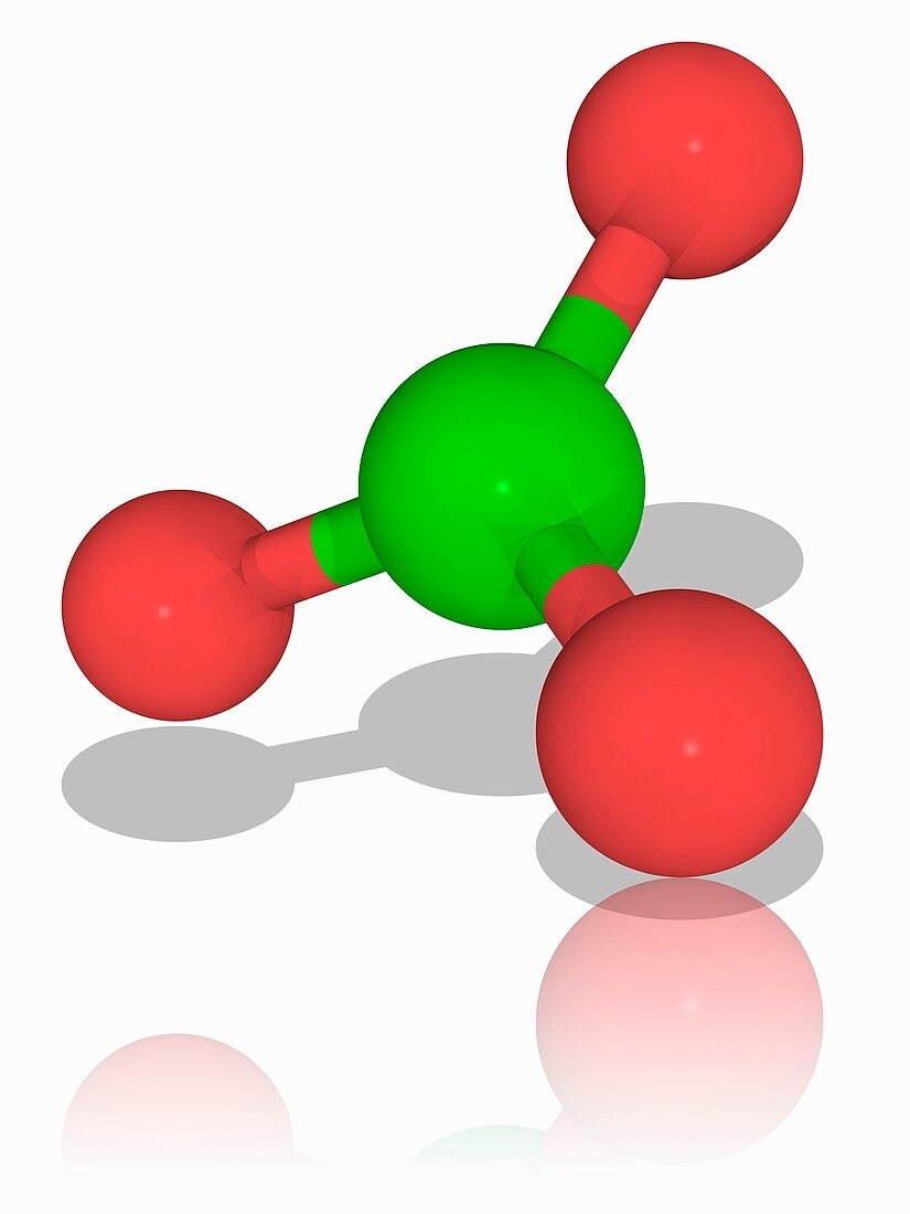 Chlorate ion molecule