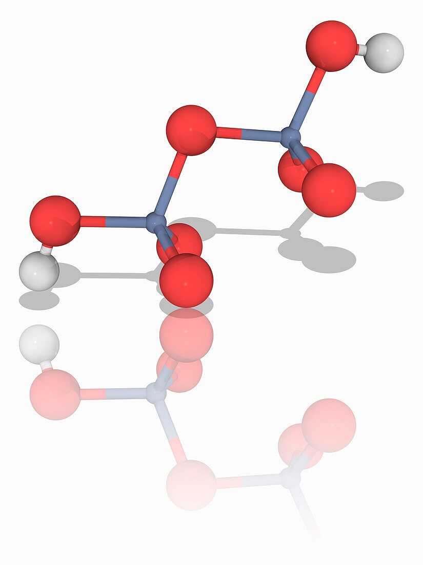 Dichromic acid chemical compound molecule