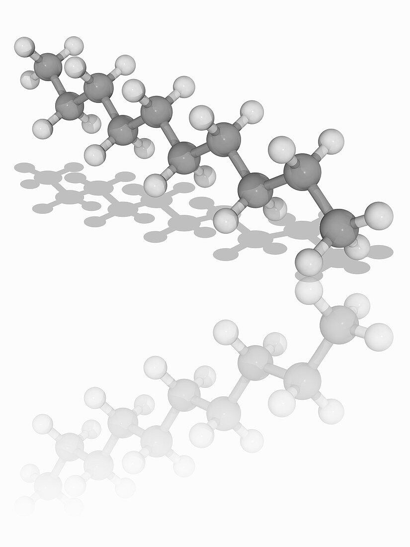 Decane organic compound molecule