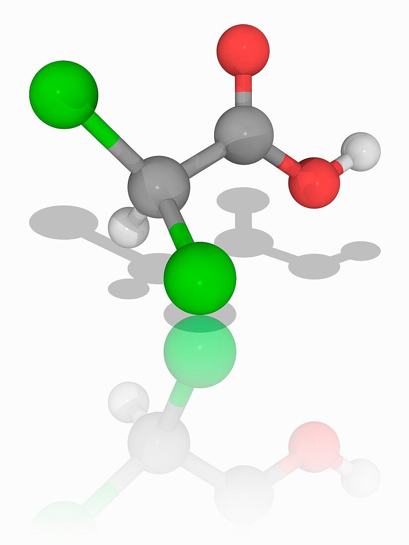 Dichloroacetic acid (DCA) molecule
