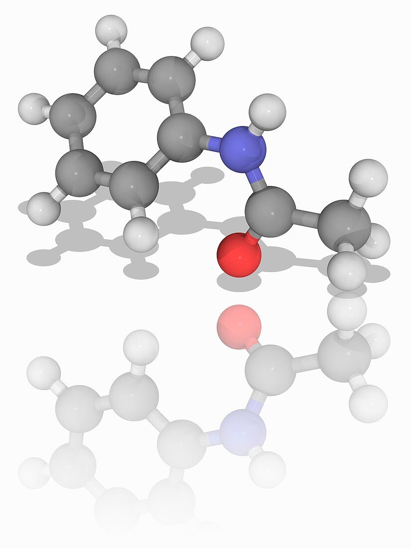 Acetanilide organic compound molecule