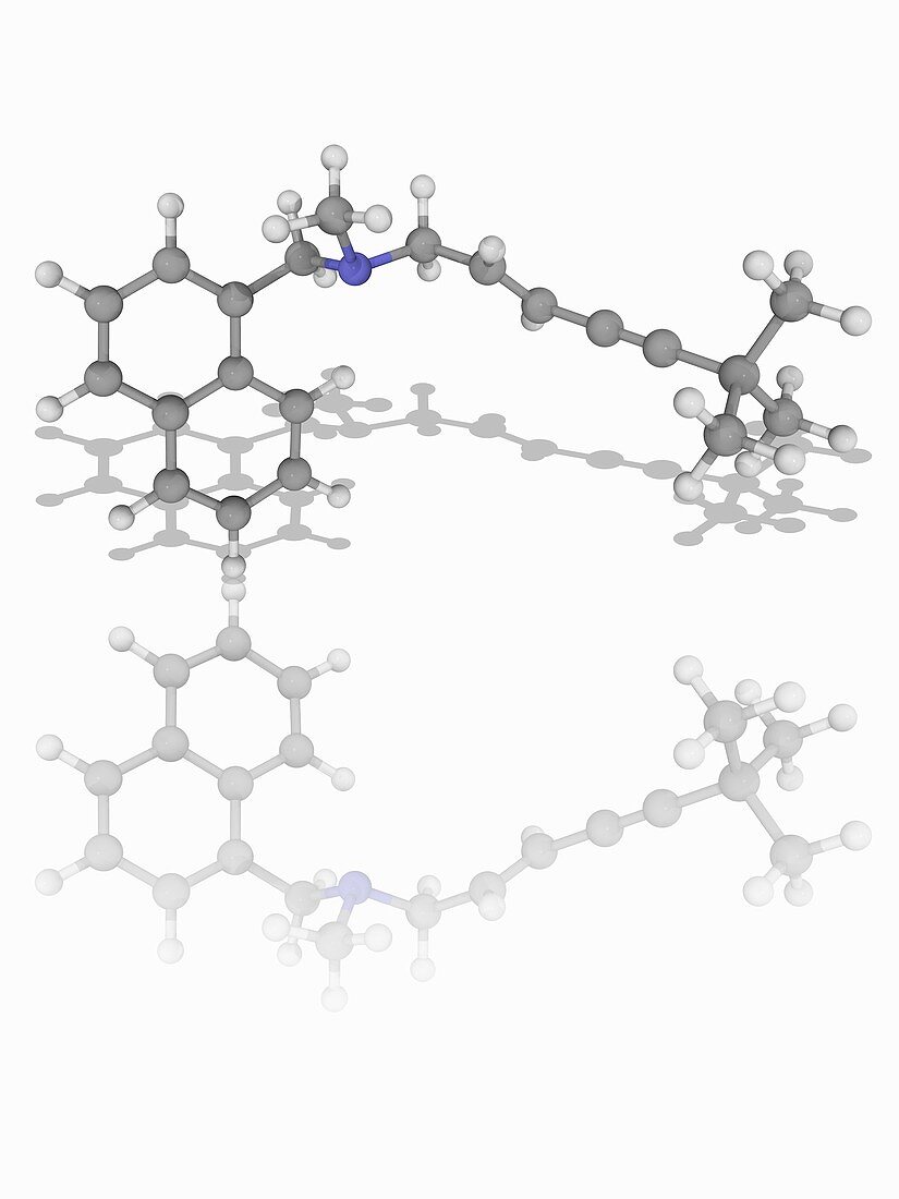 Terbinafine drug molecule