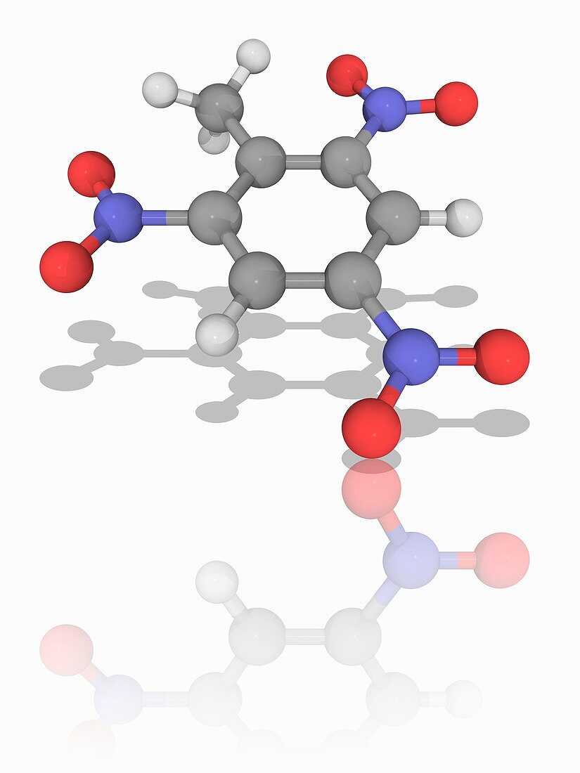 TNT organic compound molecule