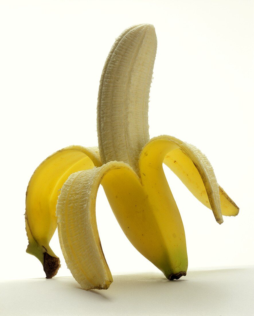 A Half Peeled Banana