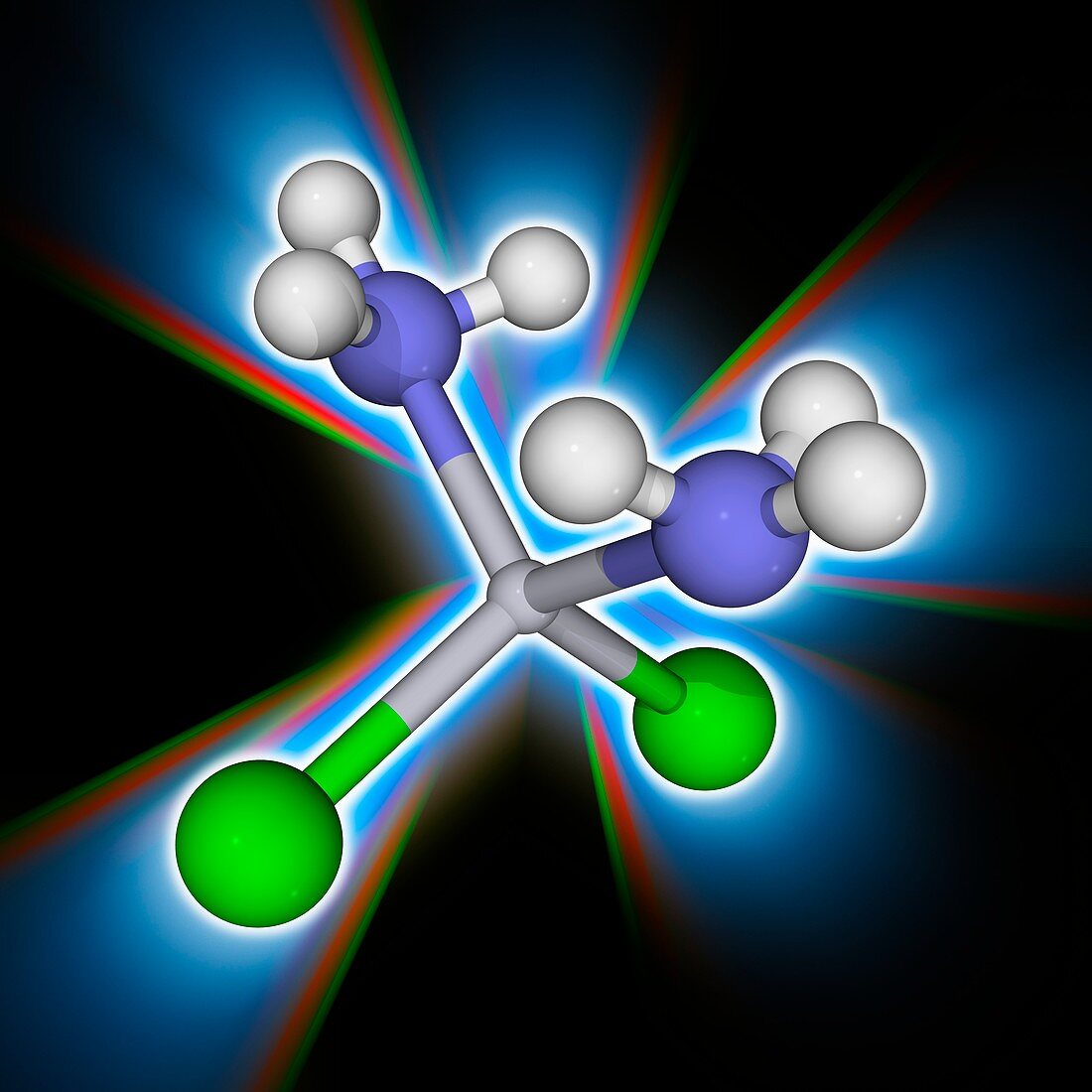 Cisplatin drug molecule