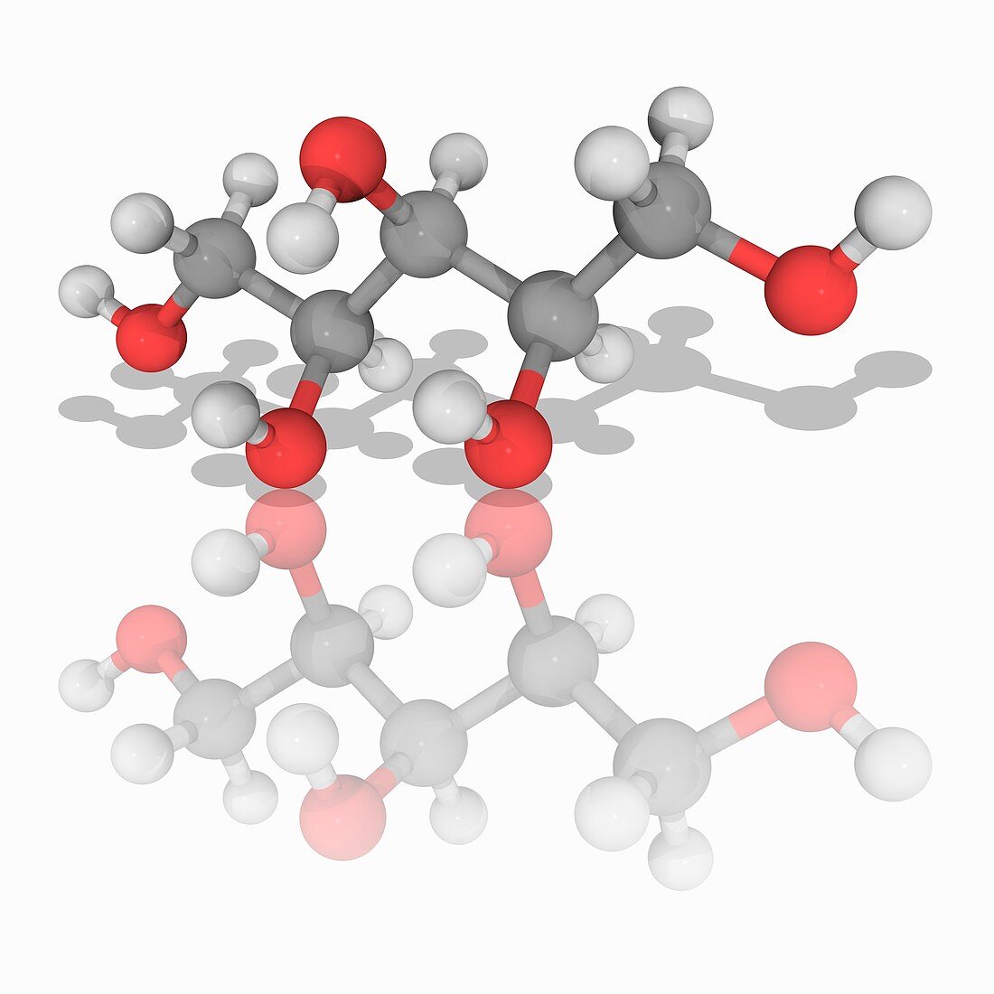 Xylitol organic compound molecule