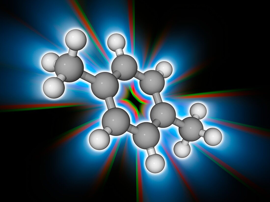 Para-xylene organic compound molecule