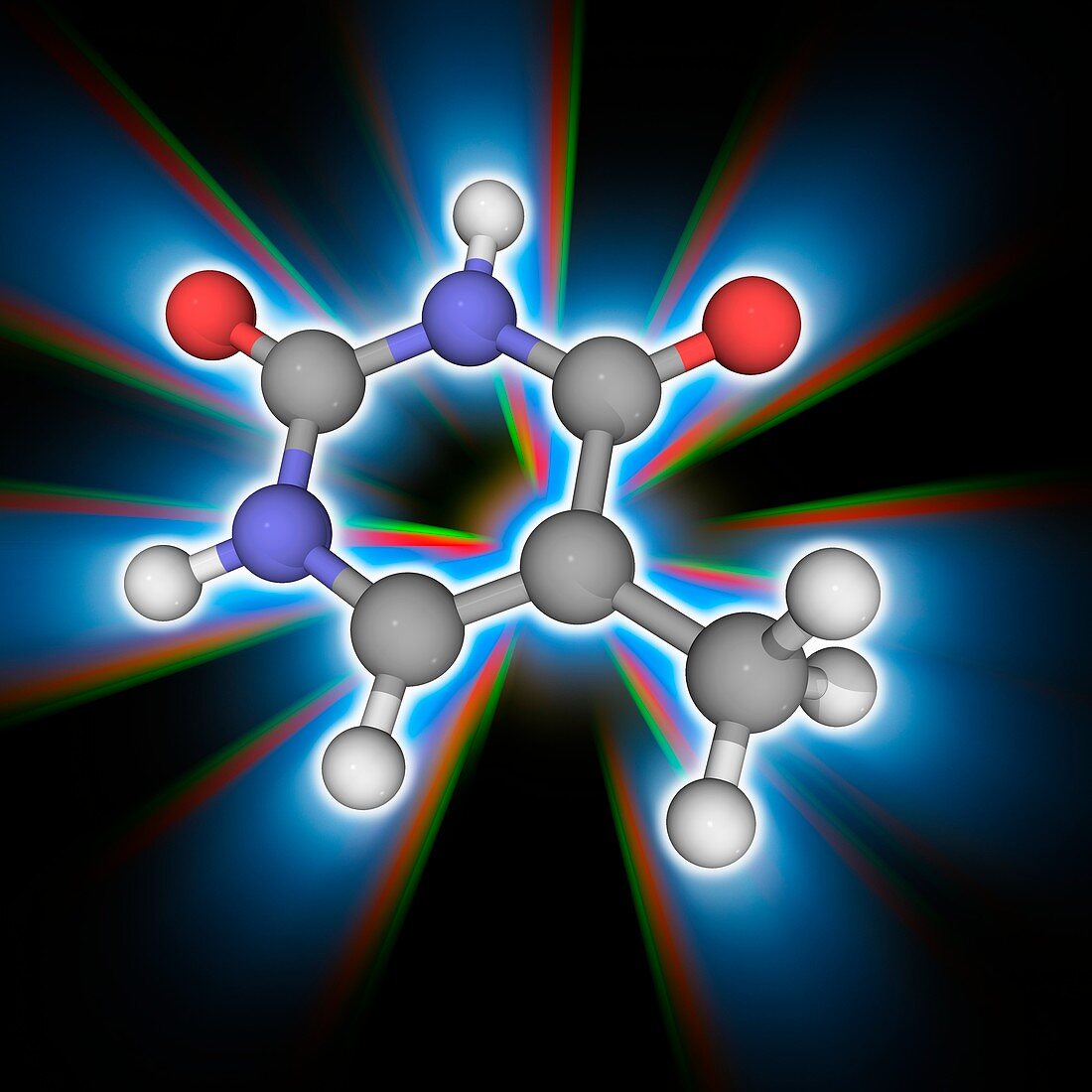 Thymine organic compound molecule