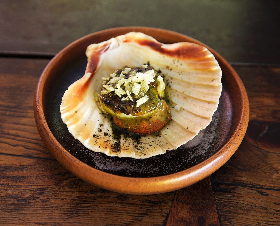 Indian spiced scallop