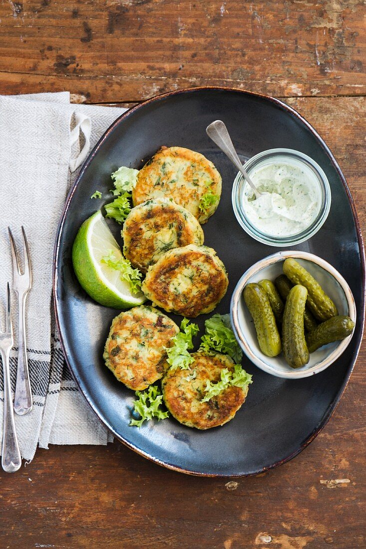 Irische Kartoffelpuffer mit Grünkohl und Lauch