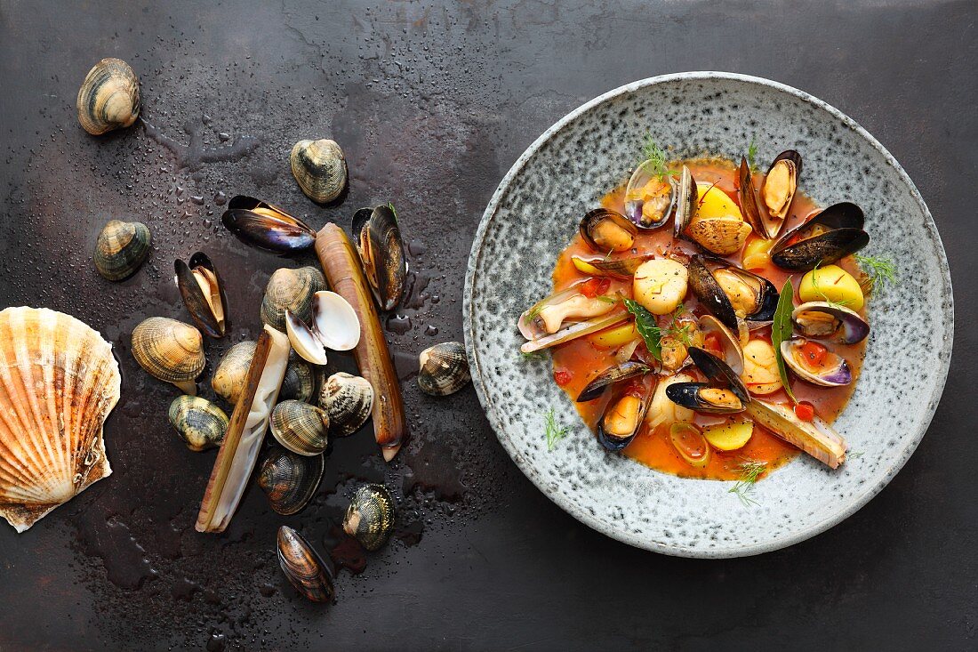 Mussel bouillabaisse