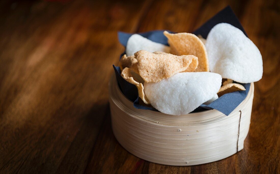 Far Eastern food, prawn crackers