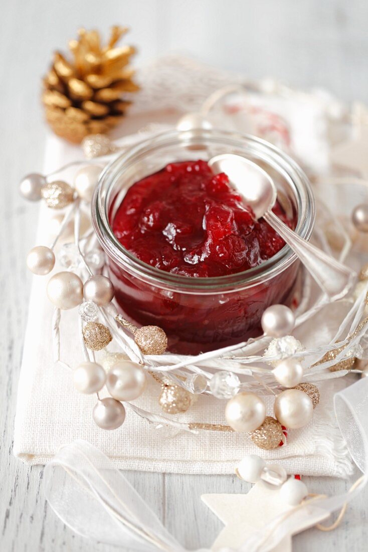Cranberrymarmelade zum Weihnachtsbraten