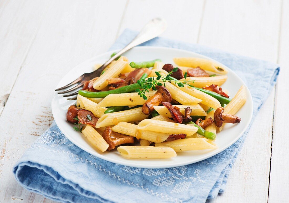 Pasta mit Pfifferlingen