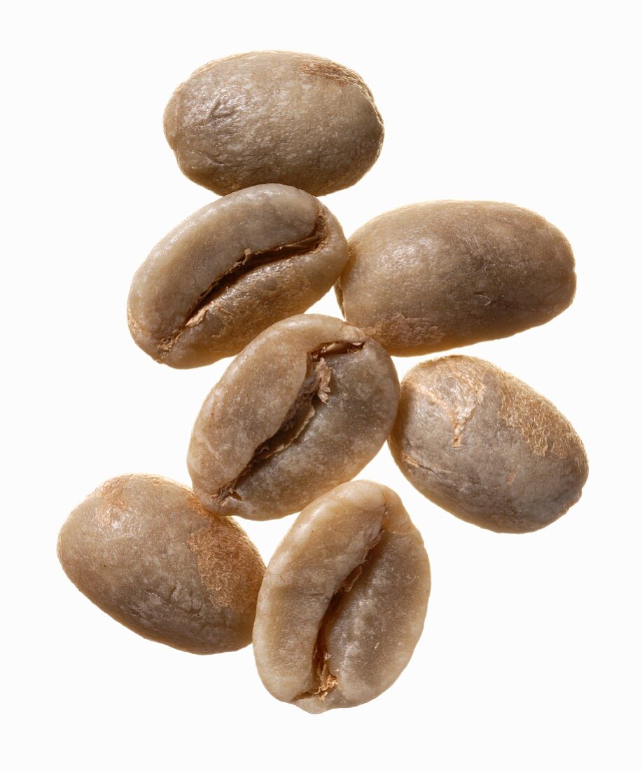Unroasted Columbia Supremo coffee beans