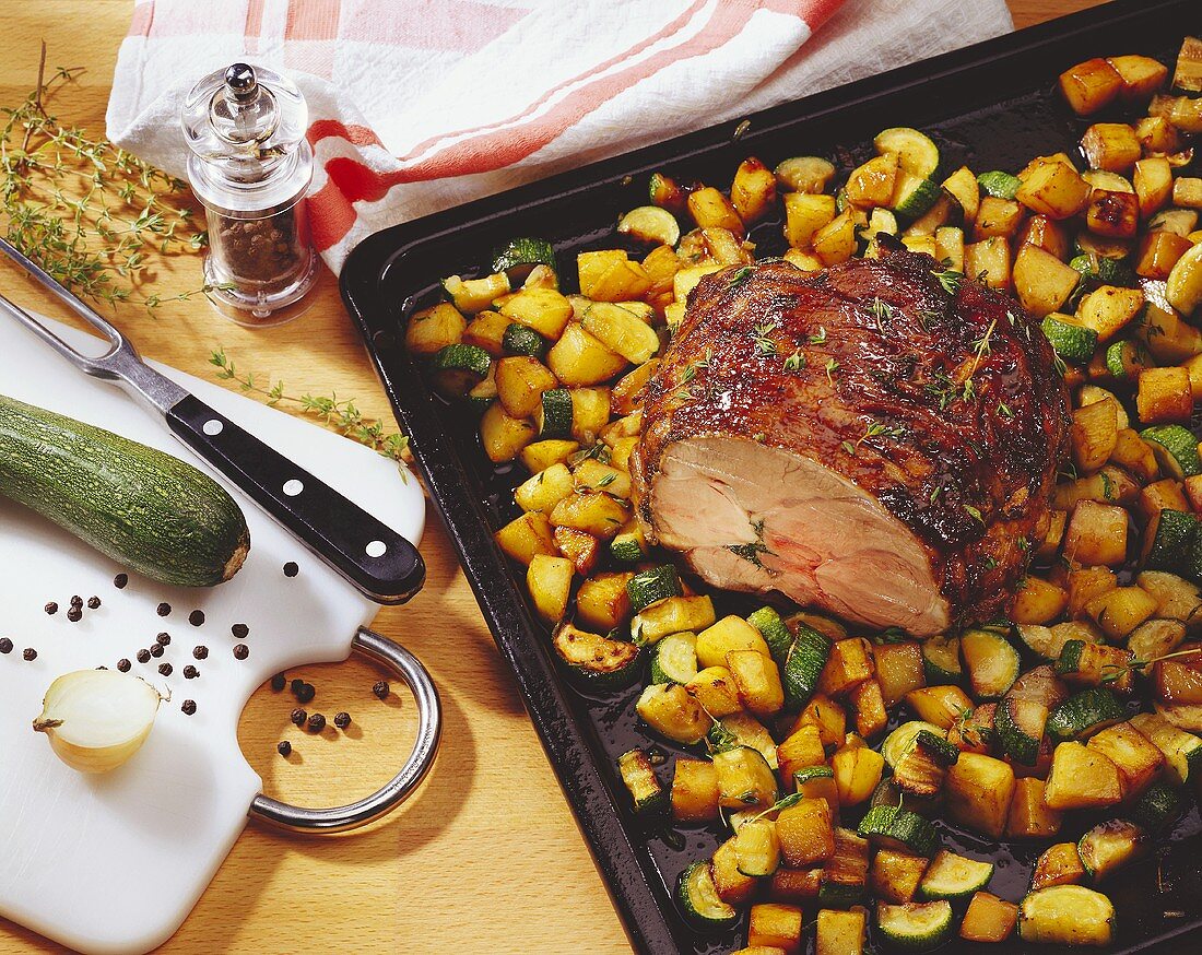 Easter Lamb with Herbed Potatoes; Ingredients