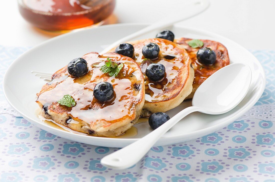 Blueberry pancakes