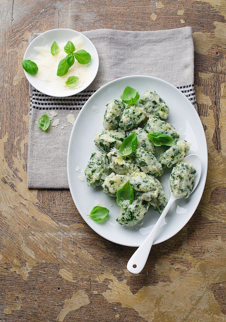 Spinach gnocchi