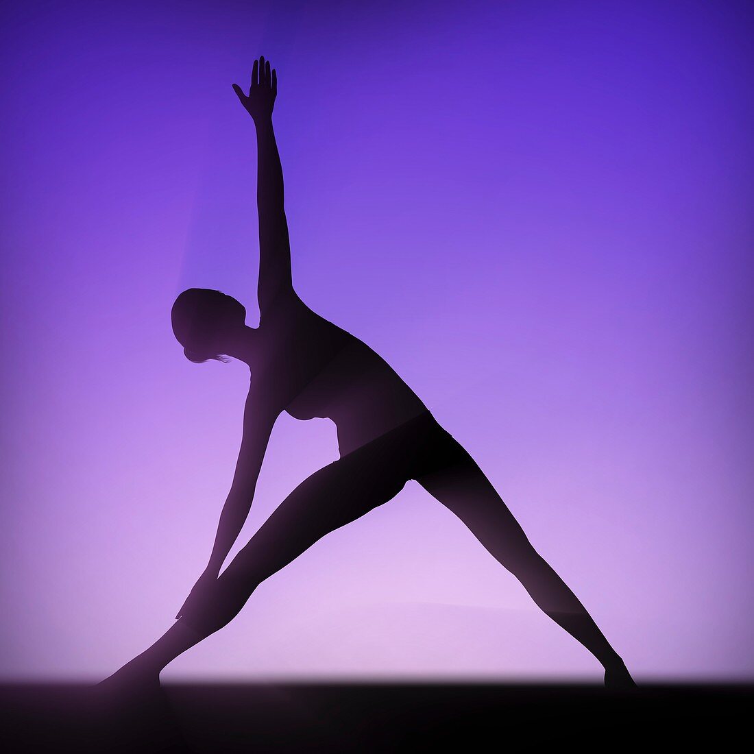 Yoga Triangle Pose, artwork