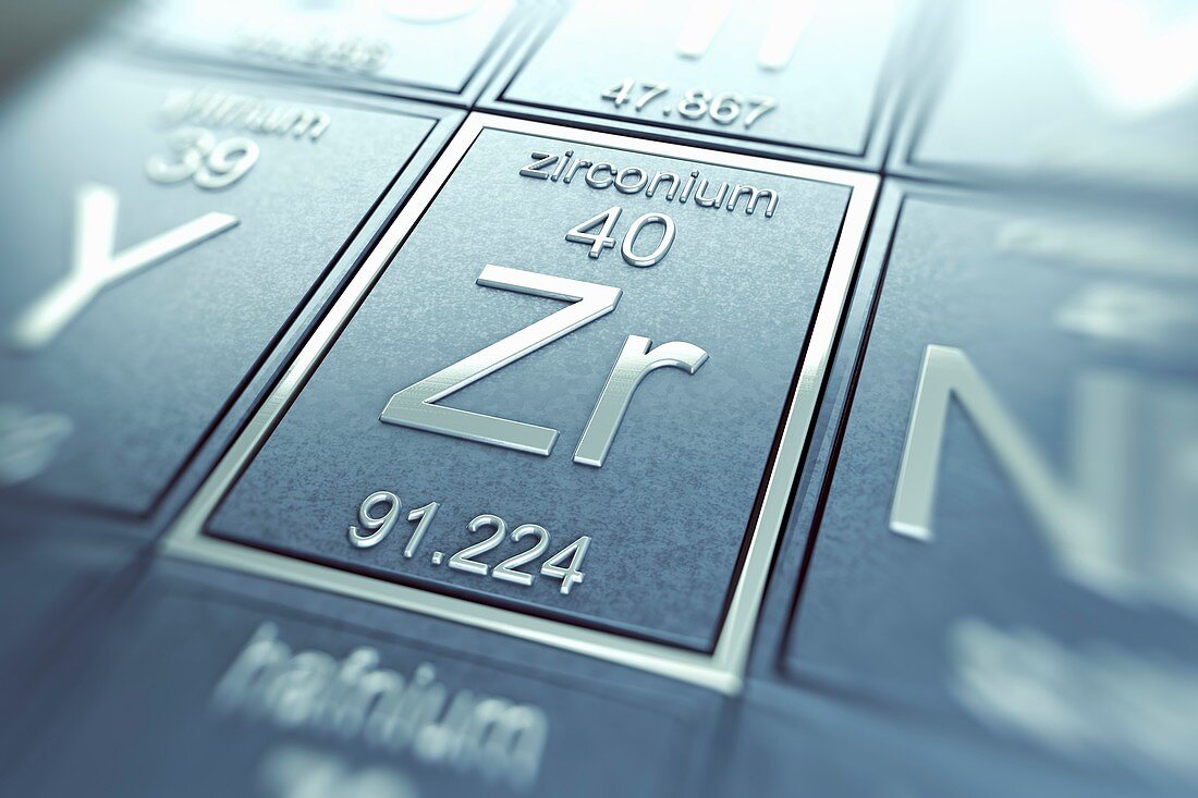 Zirconium, artwork