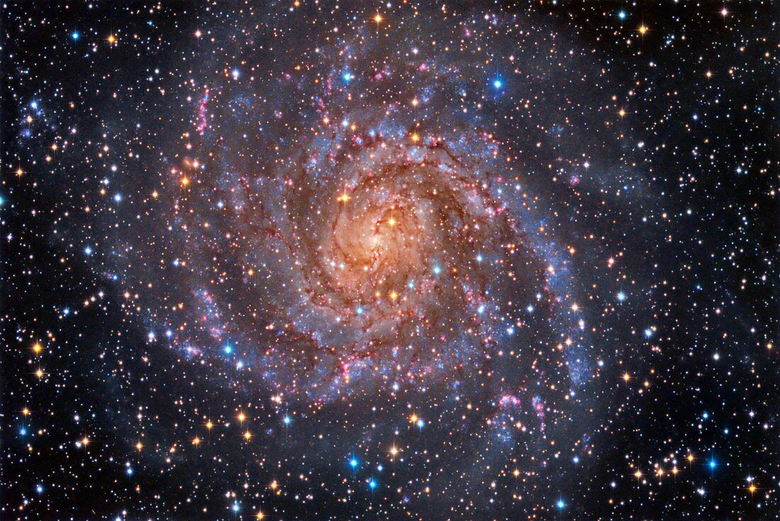 Spiral galaxy IC 342, optical image