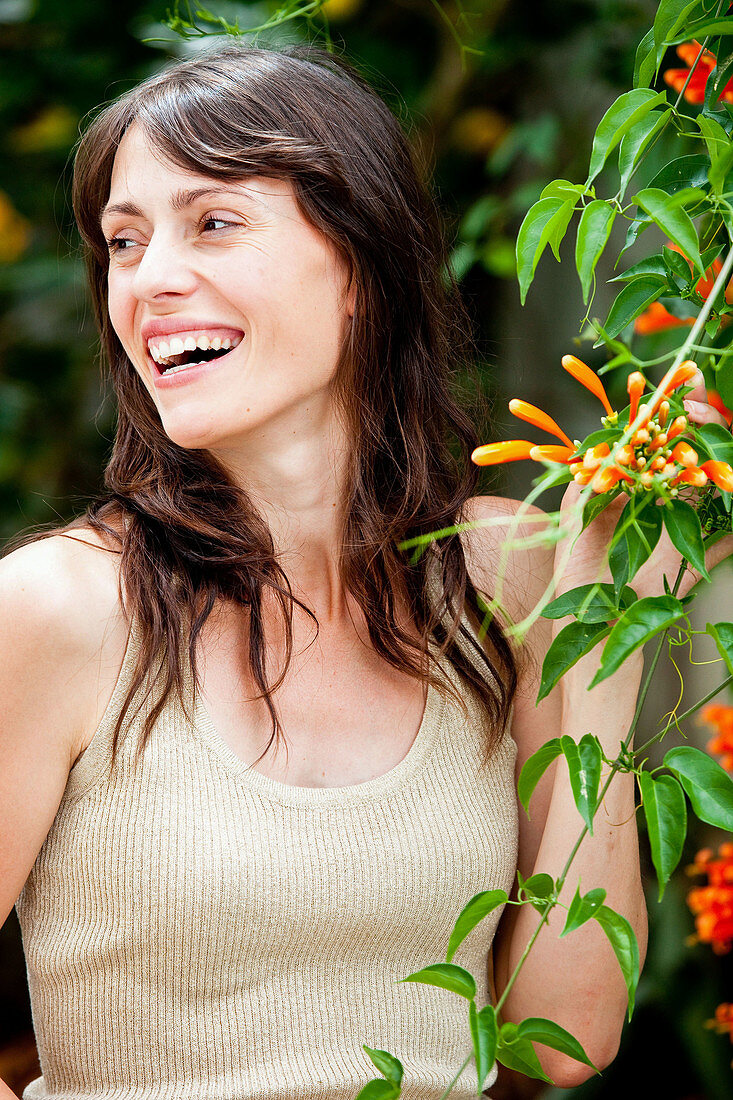 Laughing woman