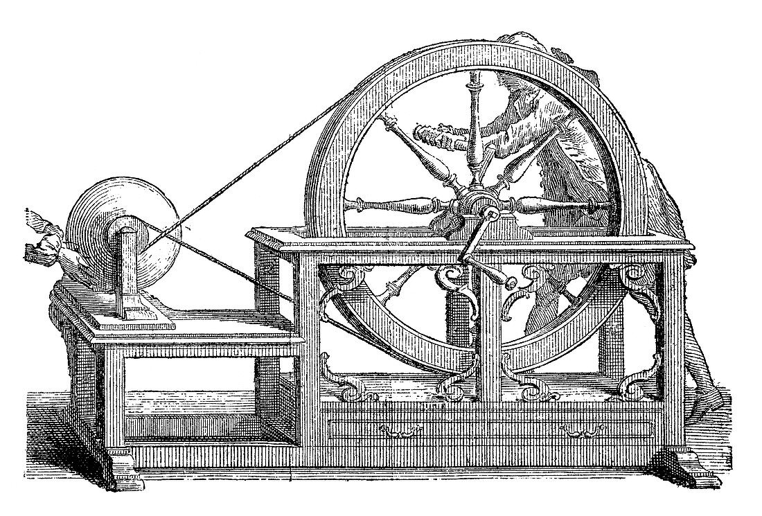 Nollet's electrostatic generator, 18th century