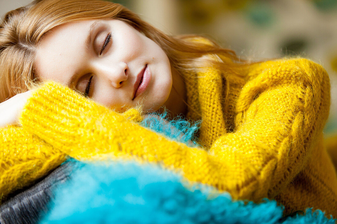 Tired young woman